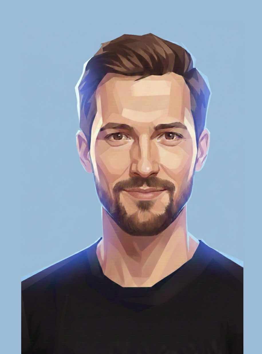 Illustrated portrait of Dr. Matthias Wunsch